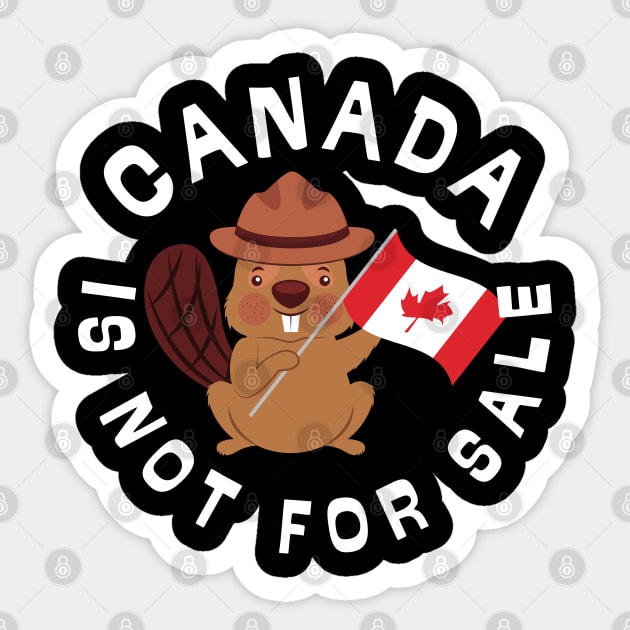 Canada-Is-Not-For-Sale Sticker by Creatifly Graphic Tees